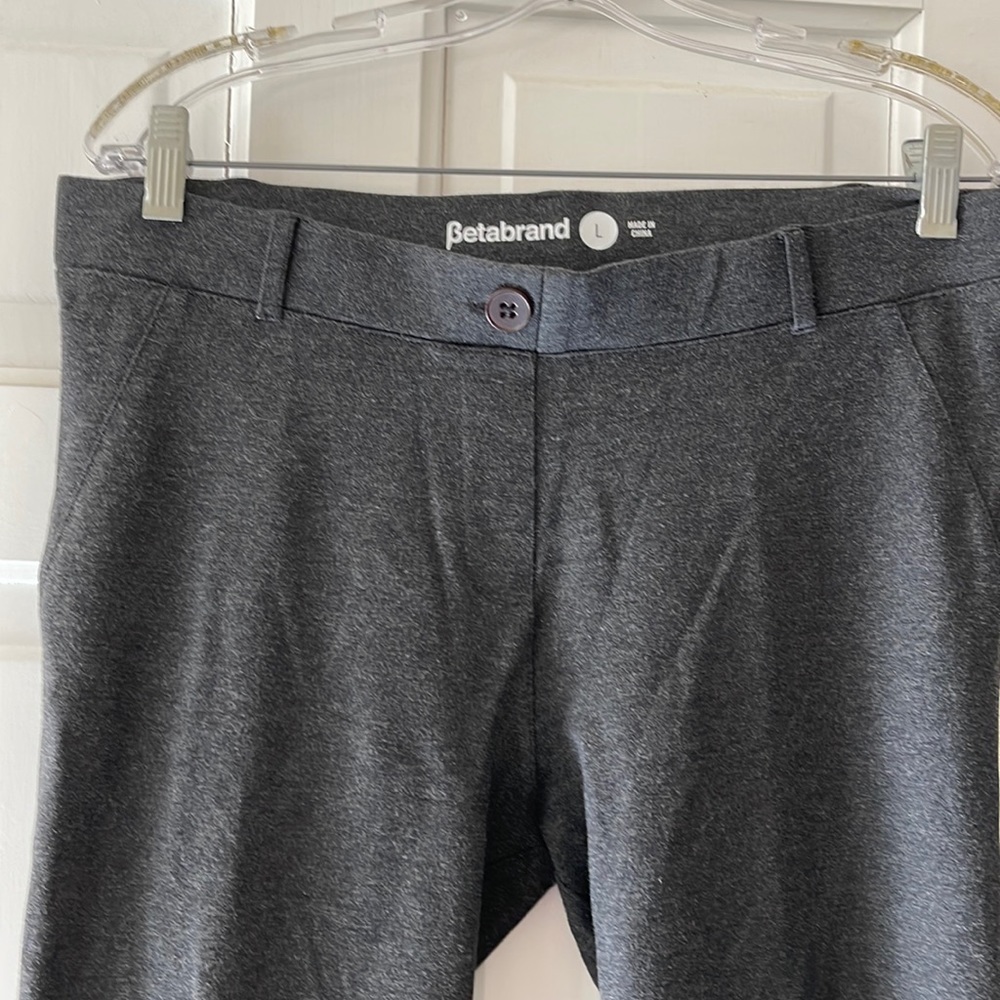 Betabrand flat front straight leg pants
